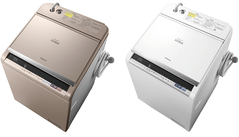 タテ型洗濯乾燥機BW-DX120B（N）（左），BW-DX120B（W）（右）