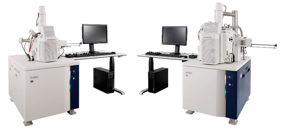 ［1］走査型電子顕微鏡SU3800（左），SU3900（右）