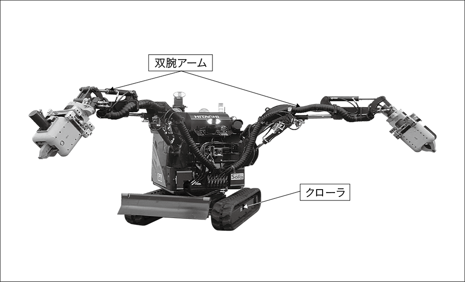 図1｜双腕重機ロボット「ASTACO-SoRa」の外観