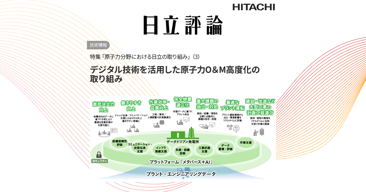 デジタル技術を活用した原子力O＆M高度化の取り組み : 日立評論