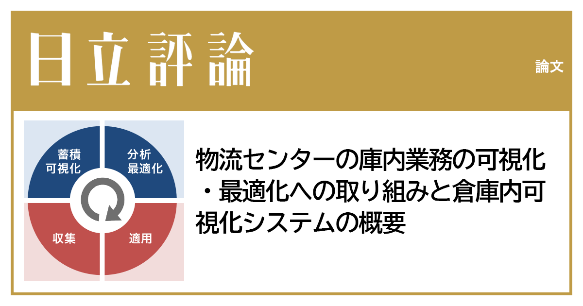 物流センターの庫内業務の可視化・最適化への取り組みと倉庫内可視化